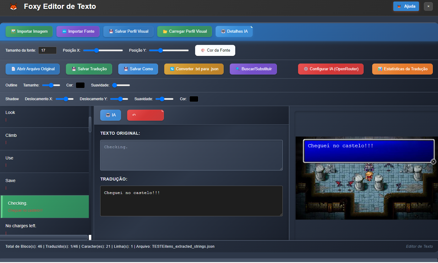 Editor de Texto Visual do Foxy Editor